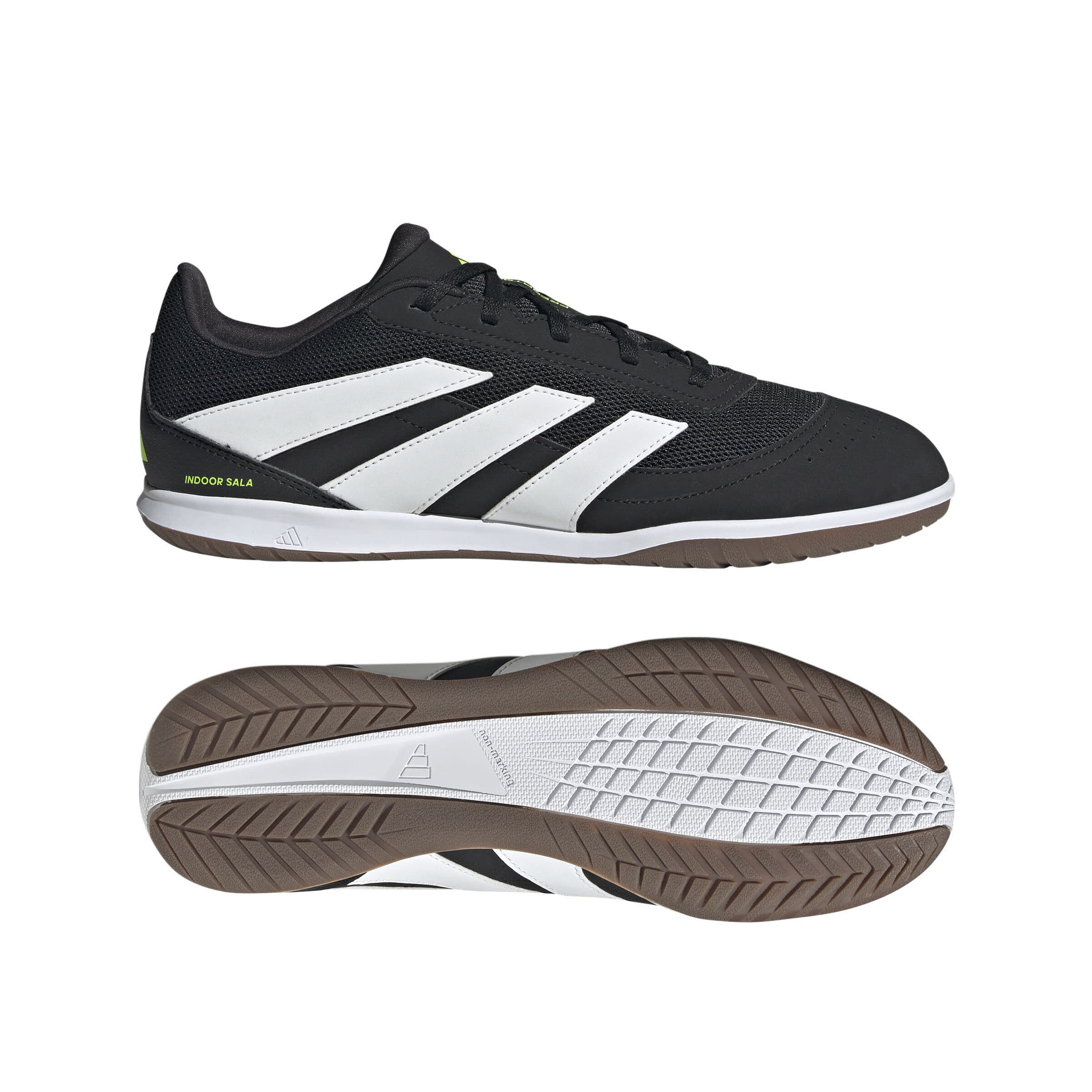 adidas PREDATOR CLUB IN SALA Unisex Fußballschuhe Hallenschuhe cblack/ftwwht/luclem