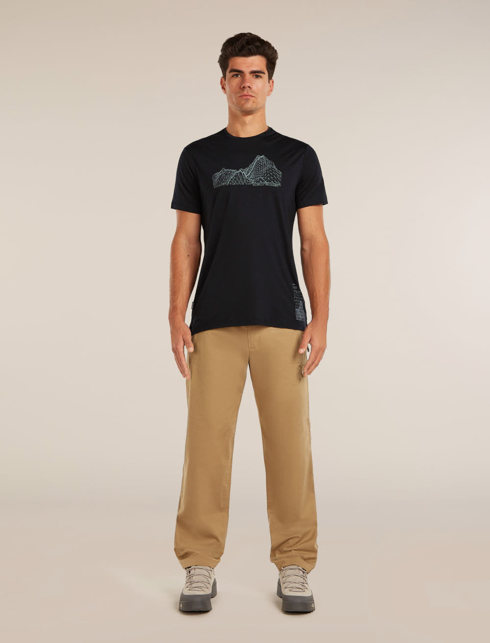 Icebreaker Merino Blend 125 Cool-Lite™ Sphere SS Tee Beta Herren T-Shirt Funktionsshirt schwarz