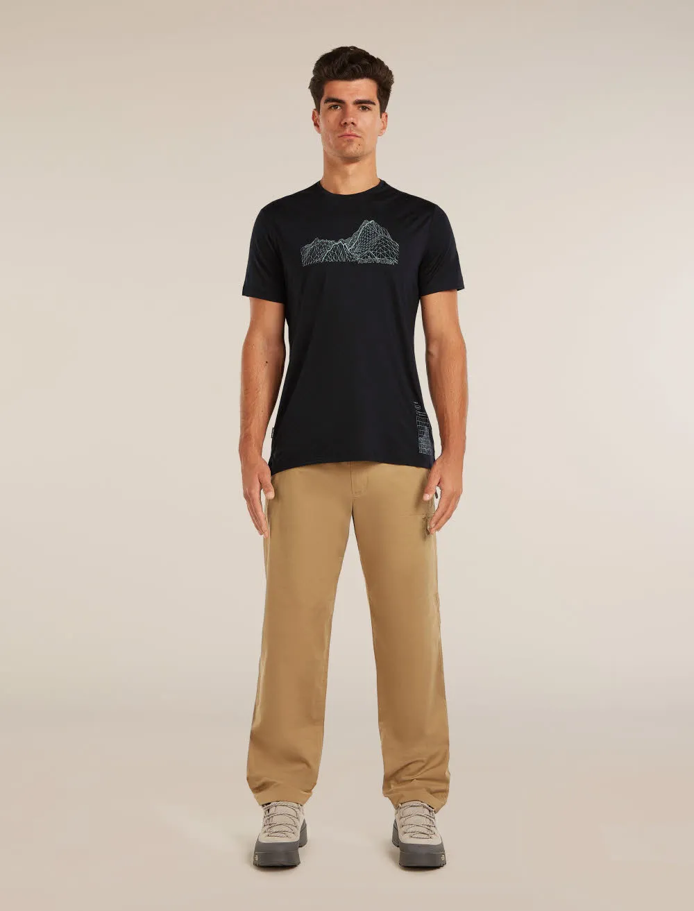Icebreaker Merino Blend 125 Cool-Lite™ Sphere SS Tee Beta Herren T-Shirt Funktionsshirt schwarz