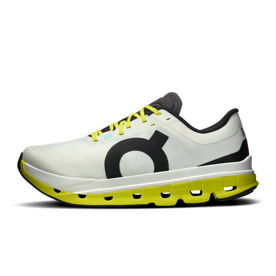ON Cloudflow 5 Herren Sneaker Joggingschuhe Laufschuhe white/lime