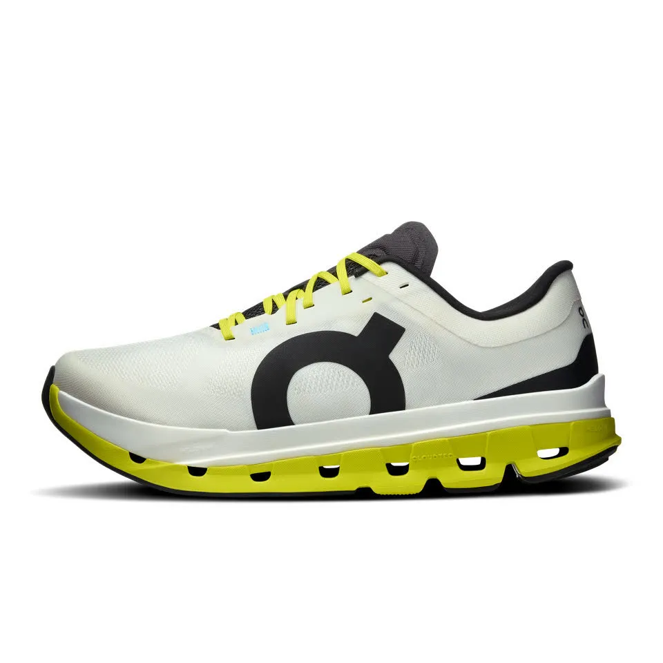 ON Cloudflow 5 Herren Sneaker Joggingschuhe Laufschuhe white/lime