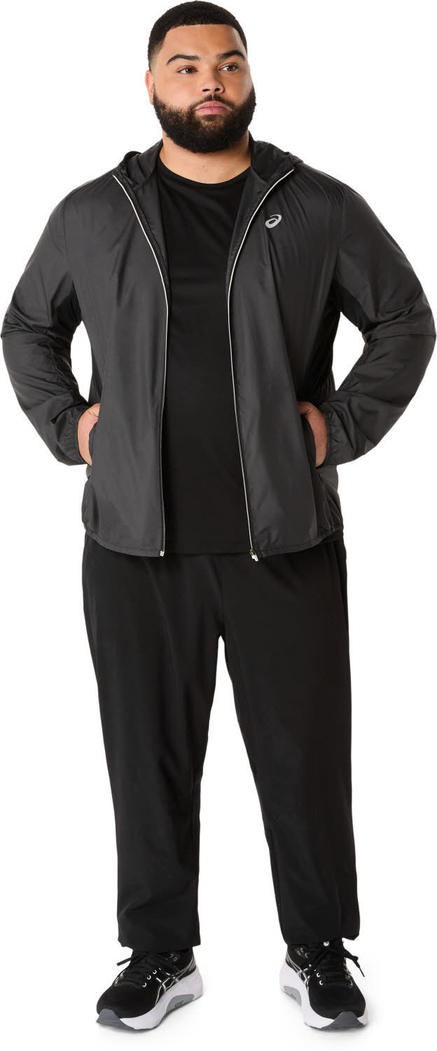 Asics CORE JACKET Herren Laufjacke Windjacke schwarz