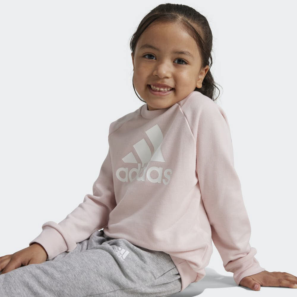 adidas ESSENTIALS LOGO FRENCH TERRY Mädchen Jogginganzug Trainingsanzug rosa