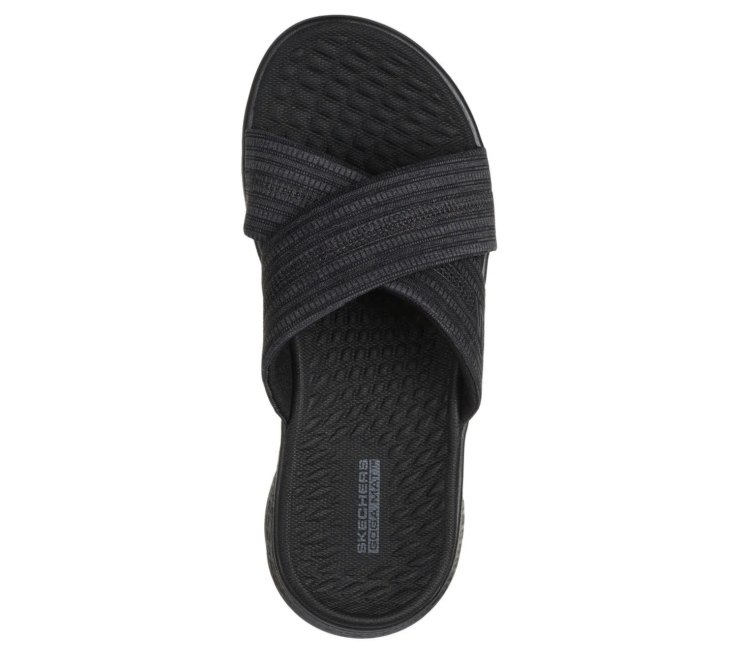 Skechers GO WALK FLEX SANDAL - IMPRESSED Damen Sandalen schwarz