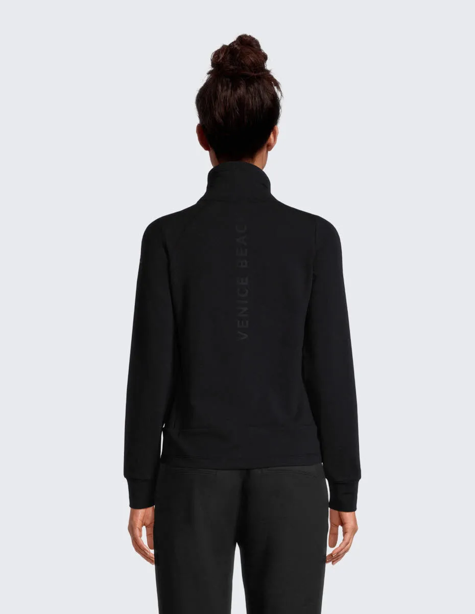 Venice Beach FLORENCE Damen Sweatjacke Zip-Jacke schwarz