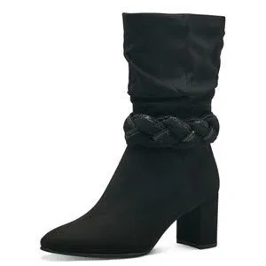 Marco Tozzi Damen Boots Stiefel Stiefelette Slipper schwarz