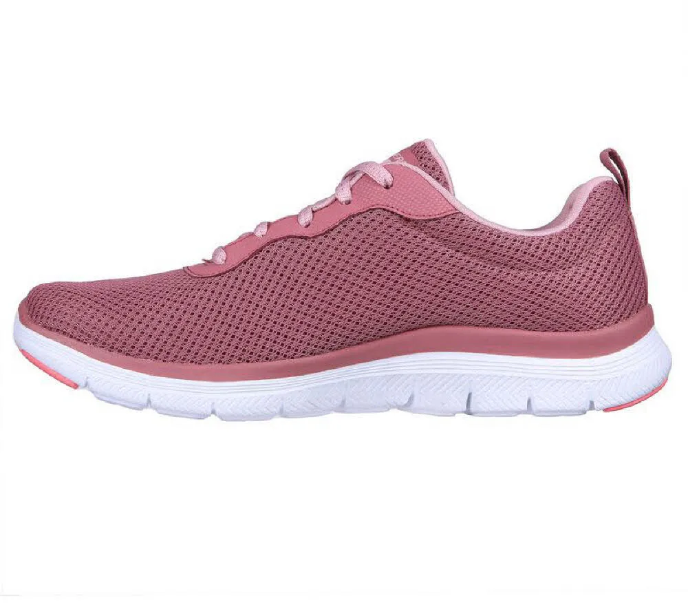 Skechers Flex Appeal 4.0 Brilliant View Sneaker Freizeitschuh Damen rot NEU