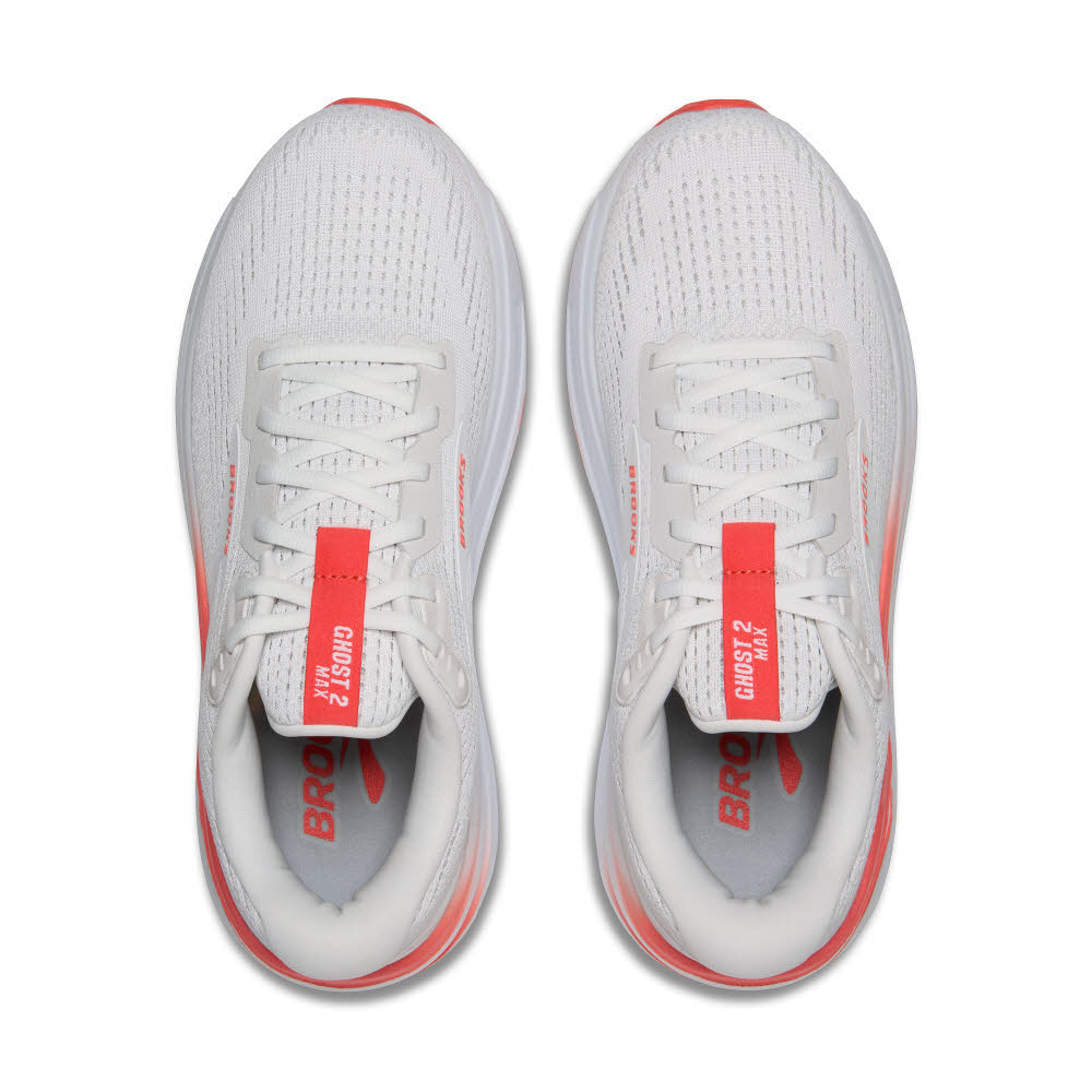 Brooks Ghost Max 2 Laufschuh Joggingschuh Damen weiß orange