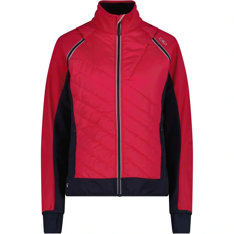 CMP WOMAN JACKET WITH DETACHABLE SLEEVES Damen wasserabweisende Outdoorjacke magenta