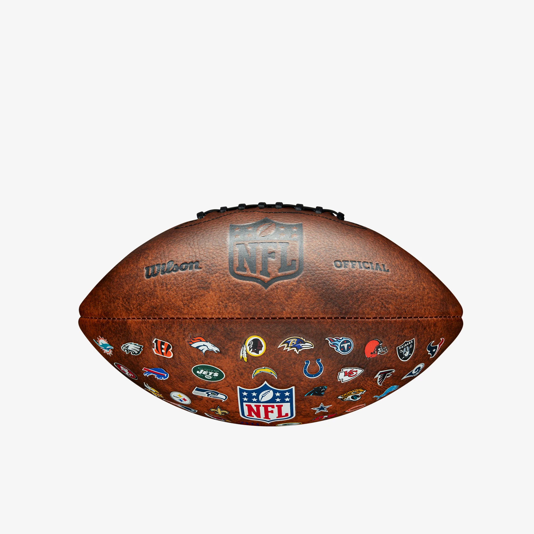 Wilson NFL Junior Throwback Football Kinder American Football braun