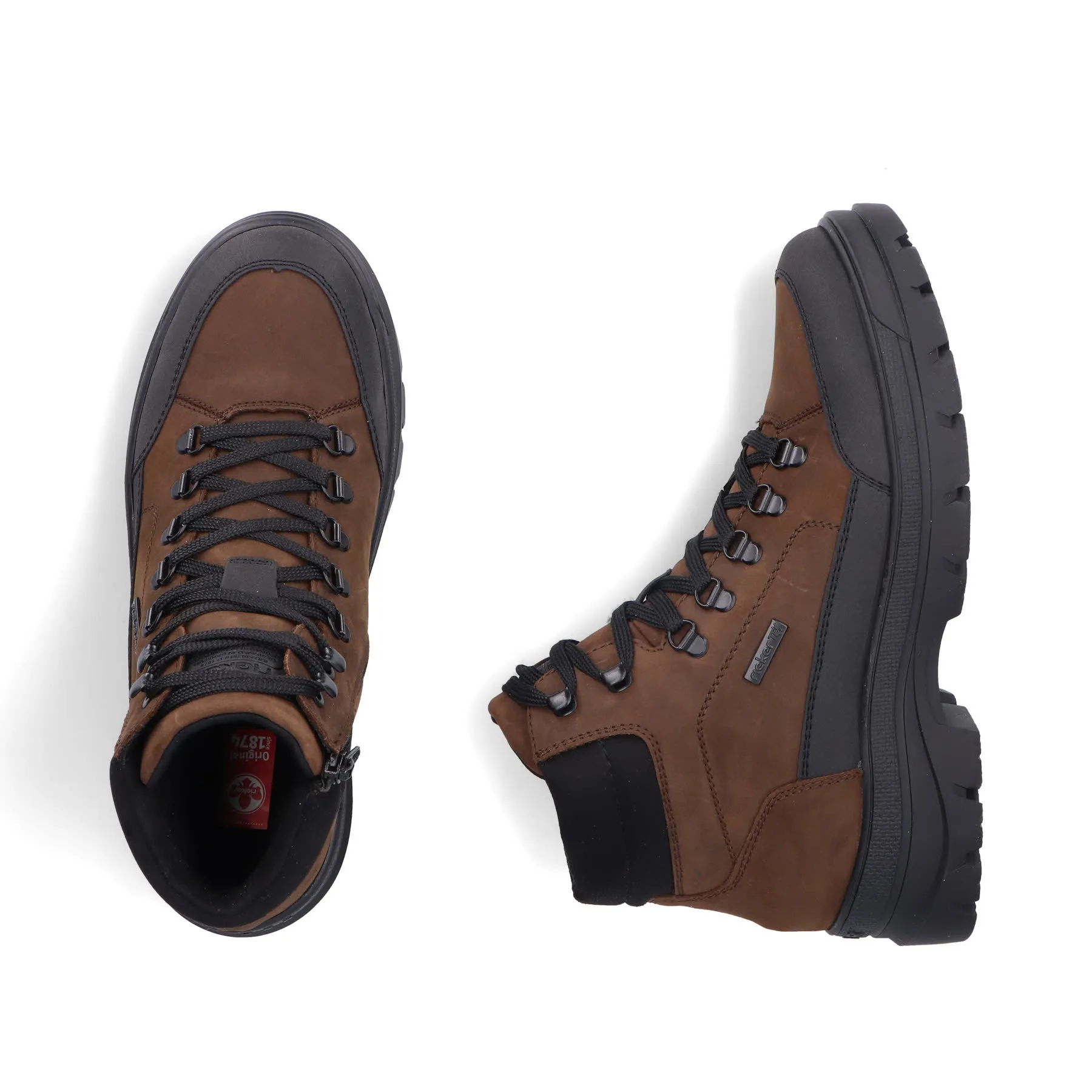 Rieker Herren Schnürstiefel braun