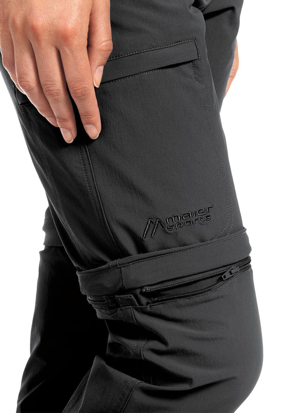 Maier Sports Wanderhose Inara Slim Zip Damen Funktion Outdoor Freizeit black NEU