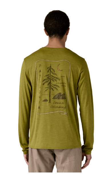 Patagonia Men's Long-Sleeved Capilene® Cool Daily Graphic Shirt – Lands Herren grün