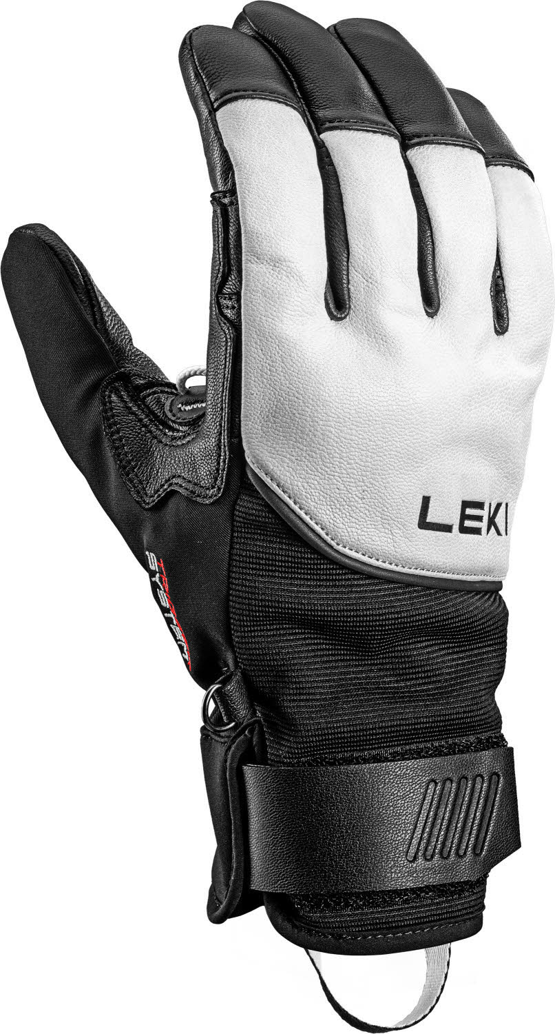 Leki HS Pegas Lite 3D Unisex Skihandschuhe Fingerlinge weiß/schwarz