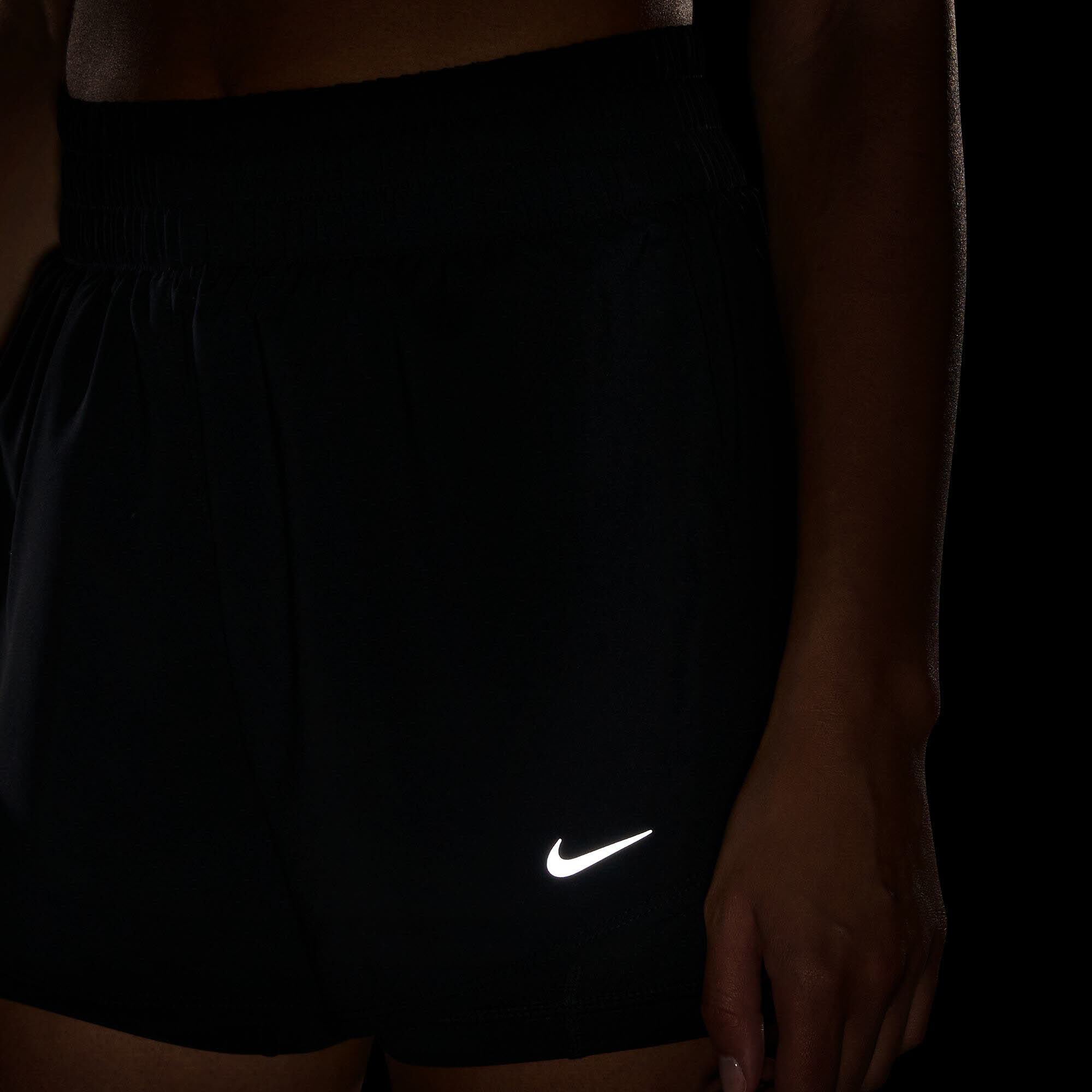 NIKE ONE DRI-FIT WOMEN'S HIGH Damen Shorts Laufshorts Workout schwarz NEU