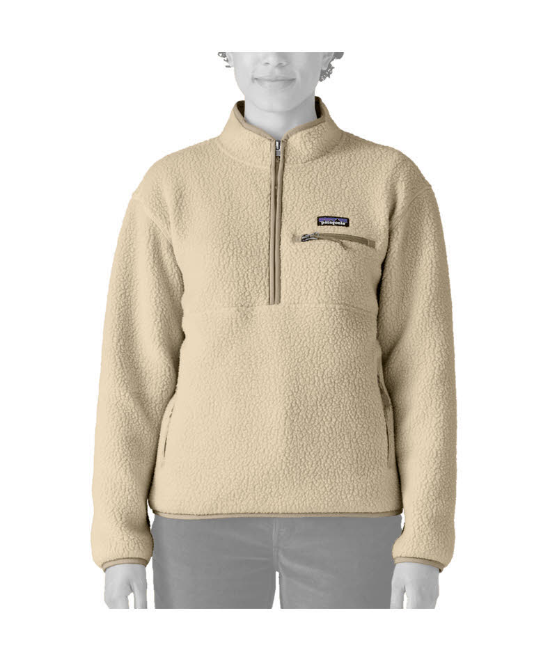 Patagonia Retro Pile Marsupial Damen Fleece Pullover beige