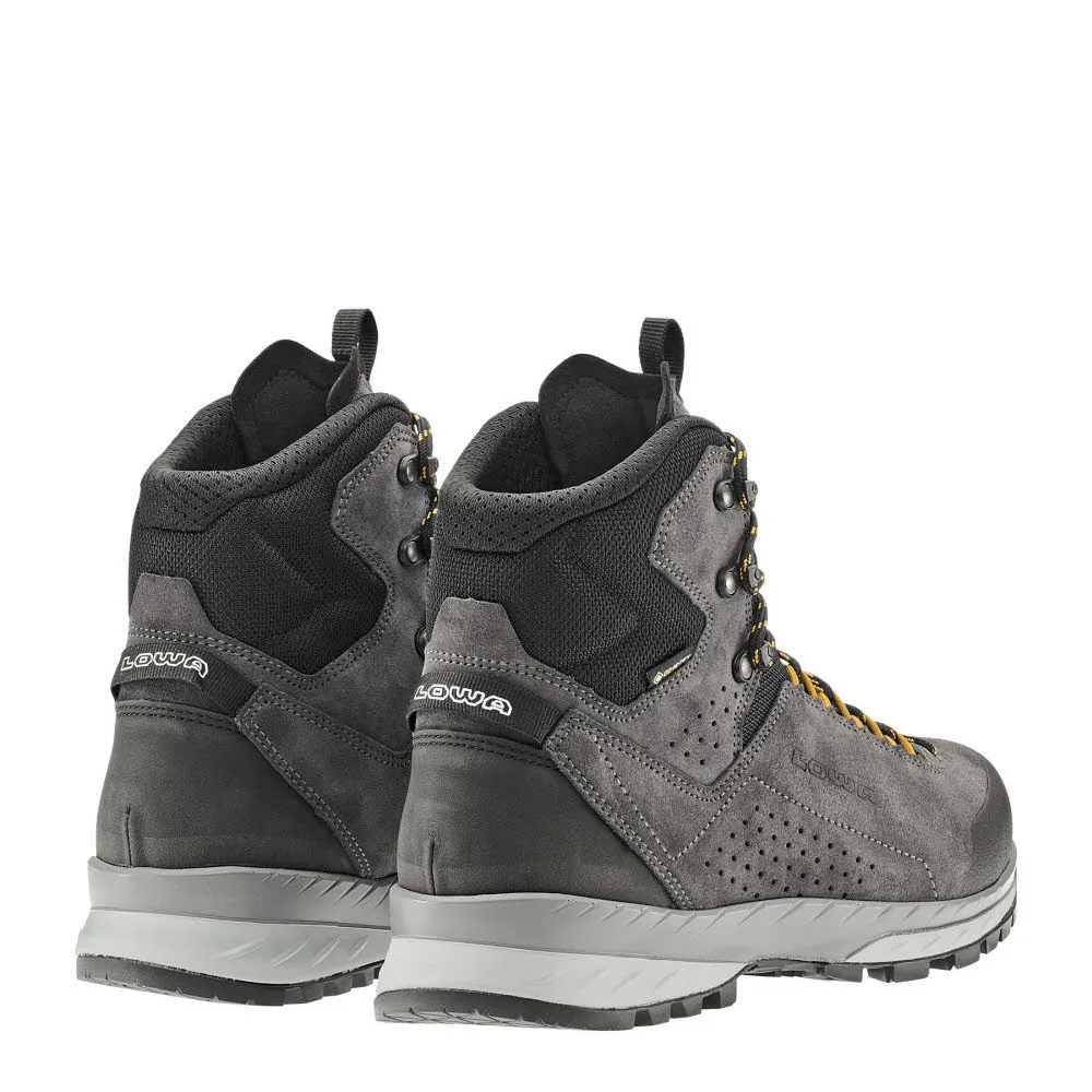 Lowa DELAGO GTX MID Herren Wanderschuhe Trekkingschuhe Mid grau/schwarz