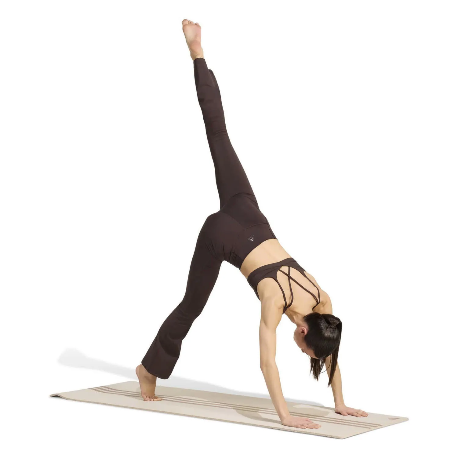 adidas ALLME ESS FLARE Damen Leggings Sporthose braun