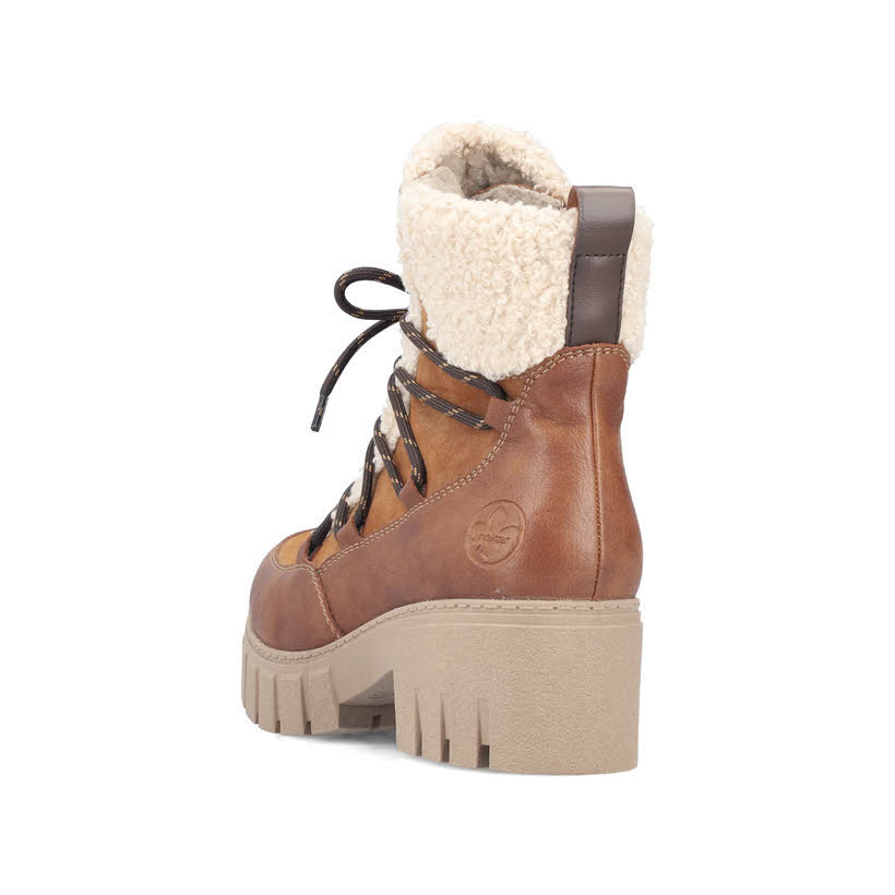Rieker Damen Stiefelette Kurzstiefel zimt/reh/beige/kastanie