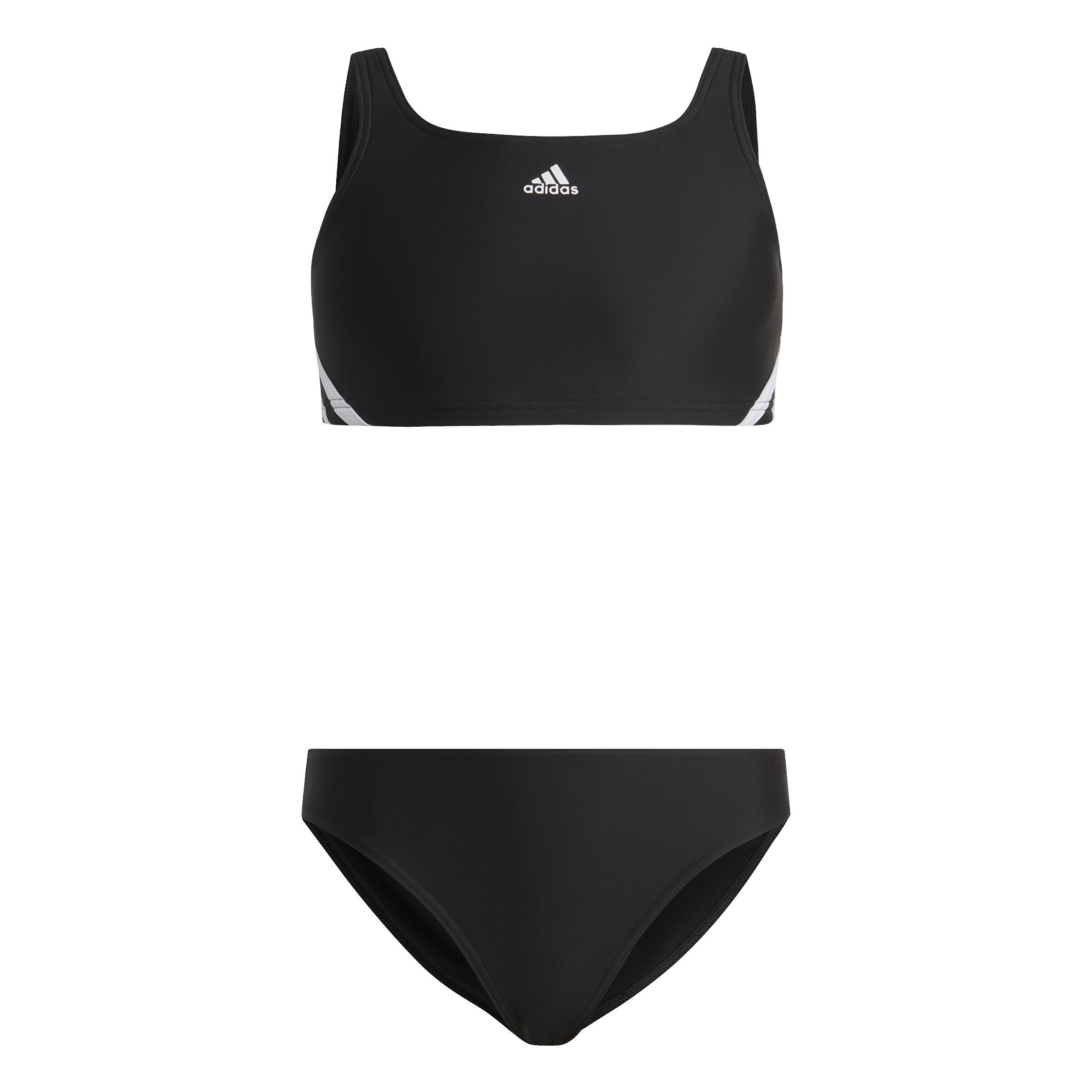 adidas 3-Streifen Bikini Kinder Mädchen schwarz