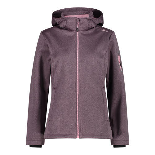 CMP Jacket Zip Hood Damen Softshell-/ Windstopper Jacke Rosa