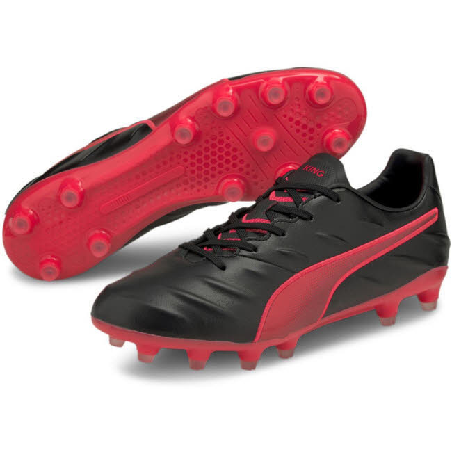 Puma King Pro 21 FG Herren Fußballschuh Rot Schwarz