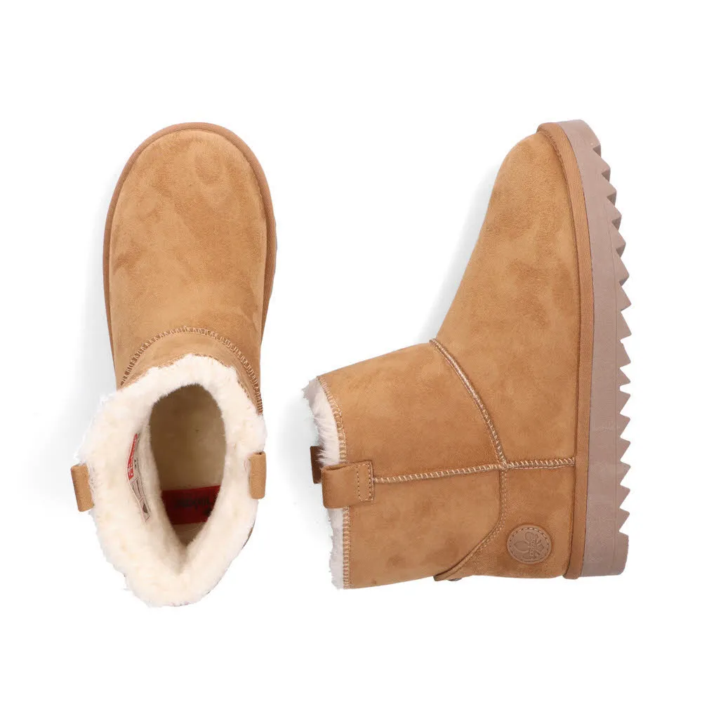 Rieker Kurzstiefel Damen Stiefel gefüttert braun