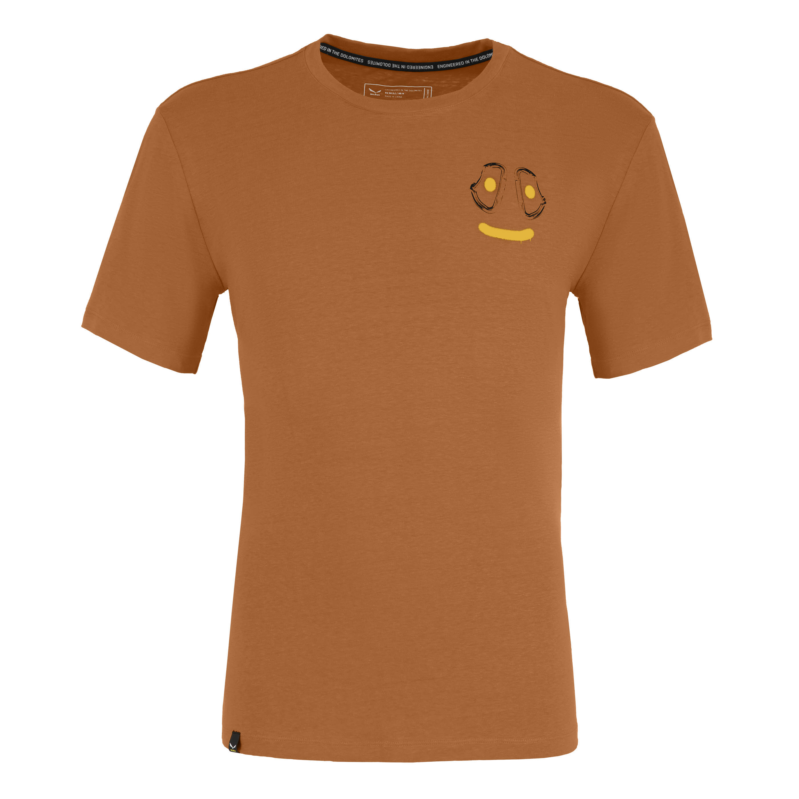 Salewa LAVAREDO HEMP PRINT Herren T-Shirt Funktionsshirt orange