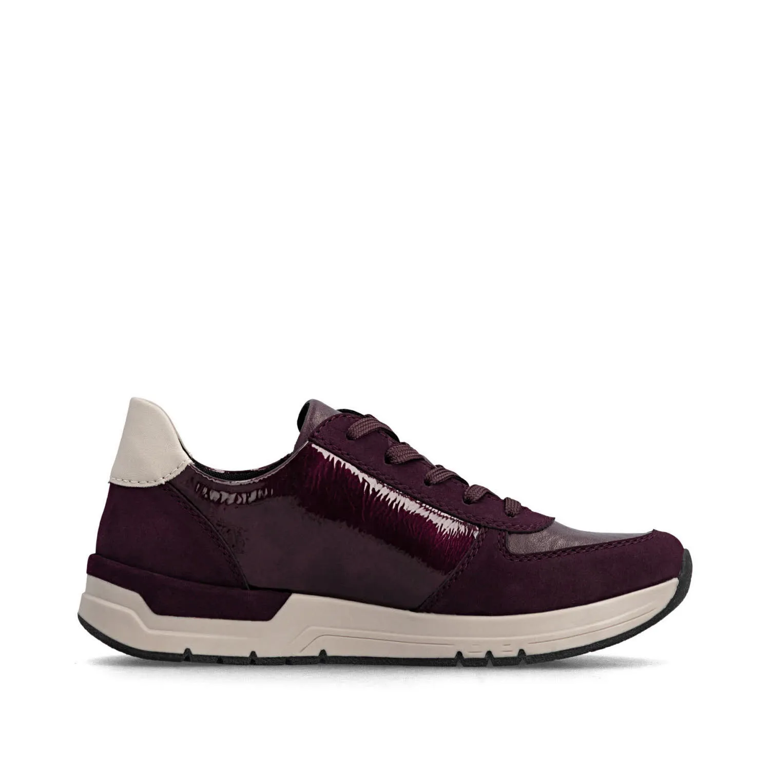 Rieker Damen Halbschuhe Sneaker brombeer