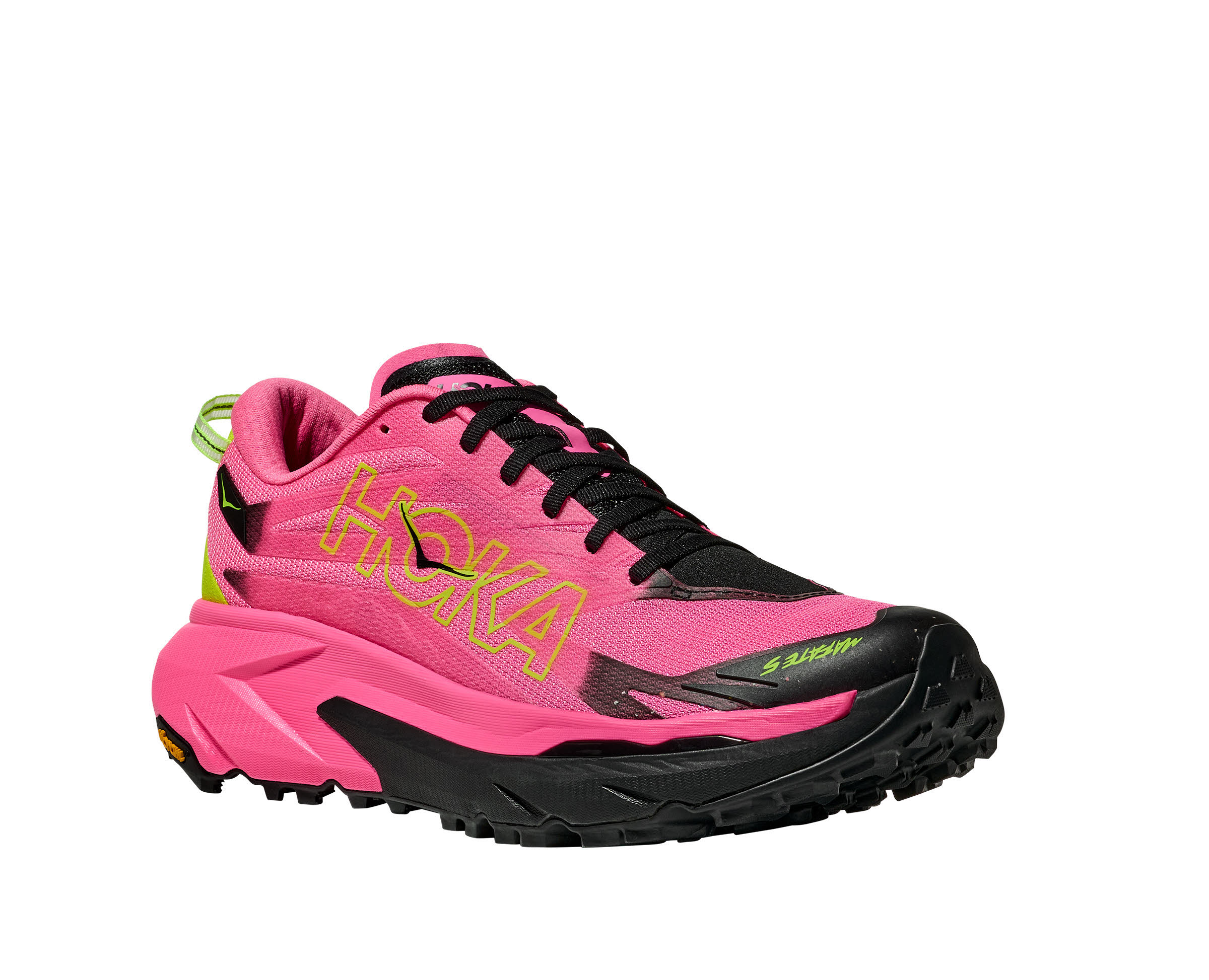 Hoka Mafate 5 Neon Rose / Black Trailrunningschuh Damen
