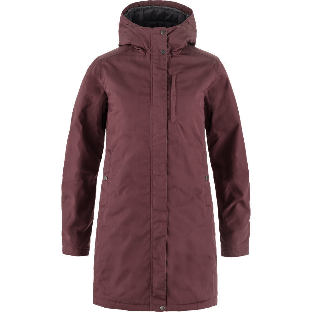 Fjällräven Kiruna Padded Parka W Freizeitmantel Damen dunkelrot