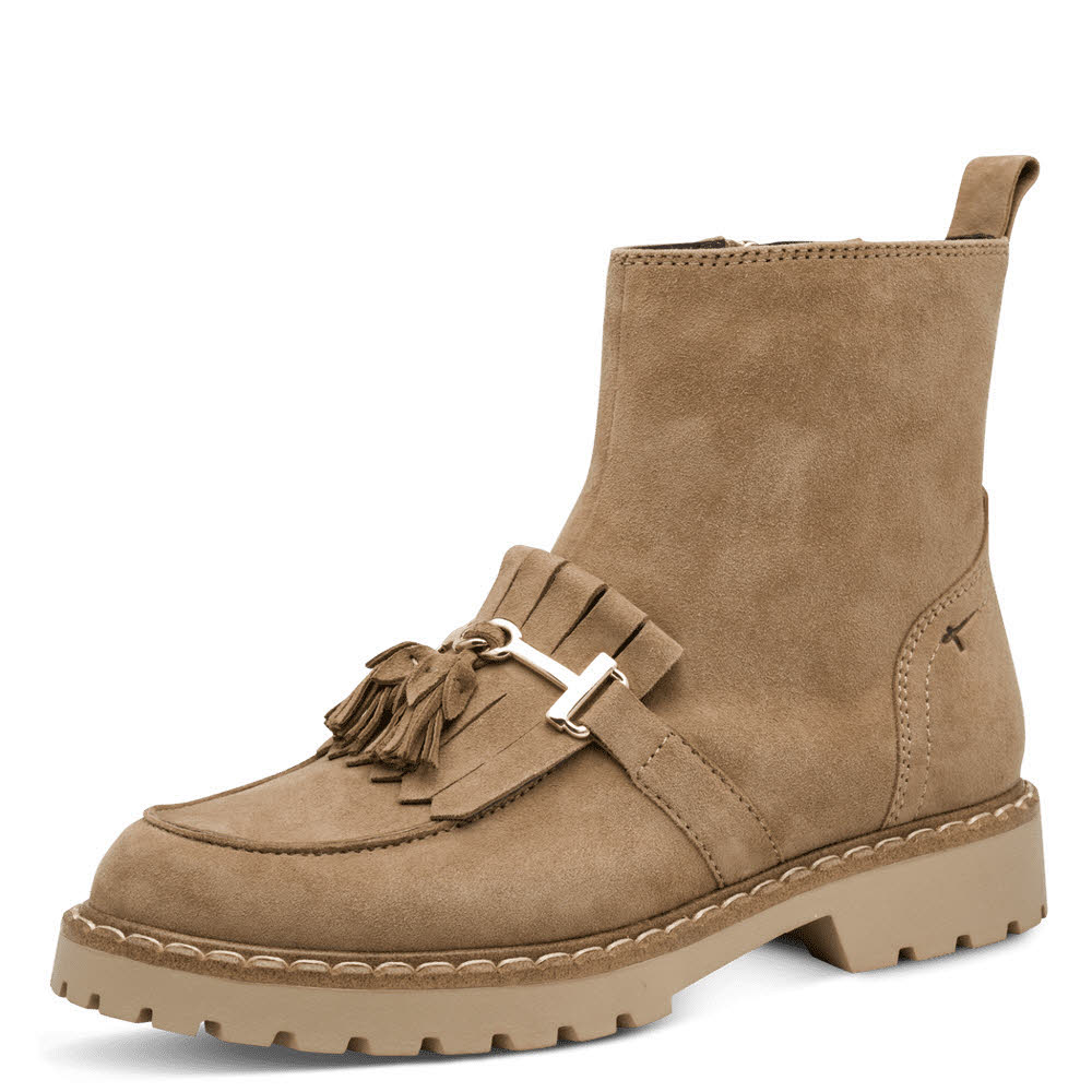 Tamaris Damen Stiefelette hellbraun