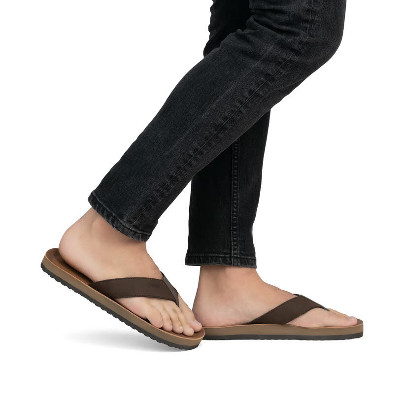 Rieker Herren Zehentrenner Flip Flop braun