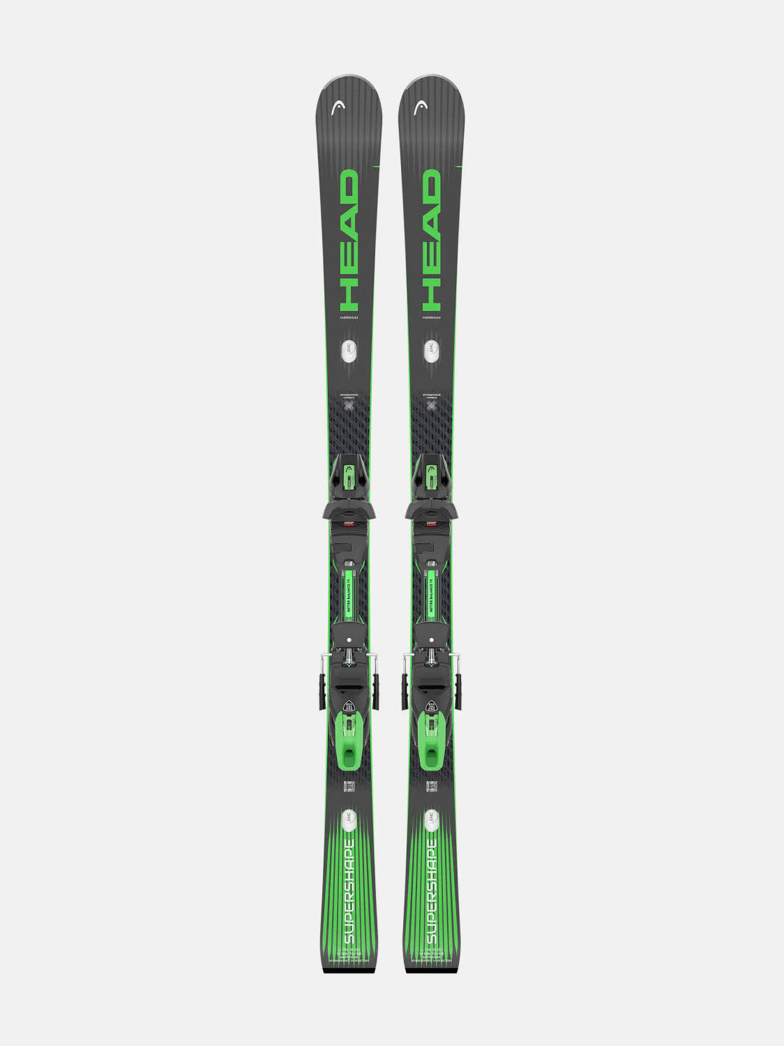 Head Supershape e-Magnum + Prot Evo 13 GW Unisex Sportcarver Ski Fortgeschrittene 26/27 grün