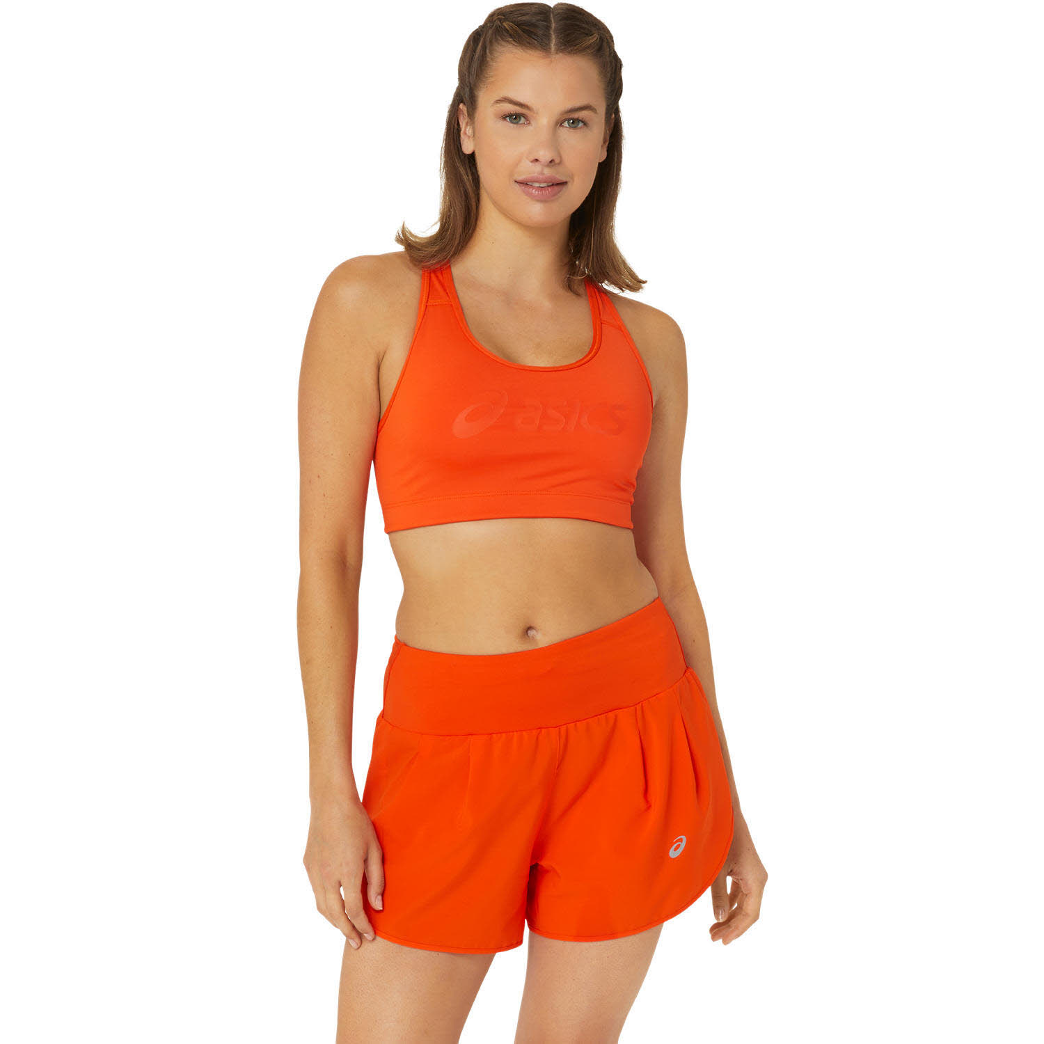 Asics Core Logo Bra Damen Sport-BH Sport-Top orange