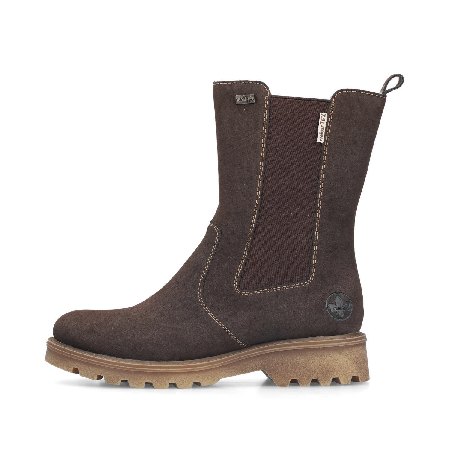 Rieker Chelsea Boots Damen Winterstiefel Modestiefel braun