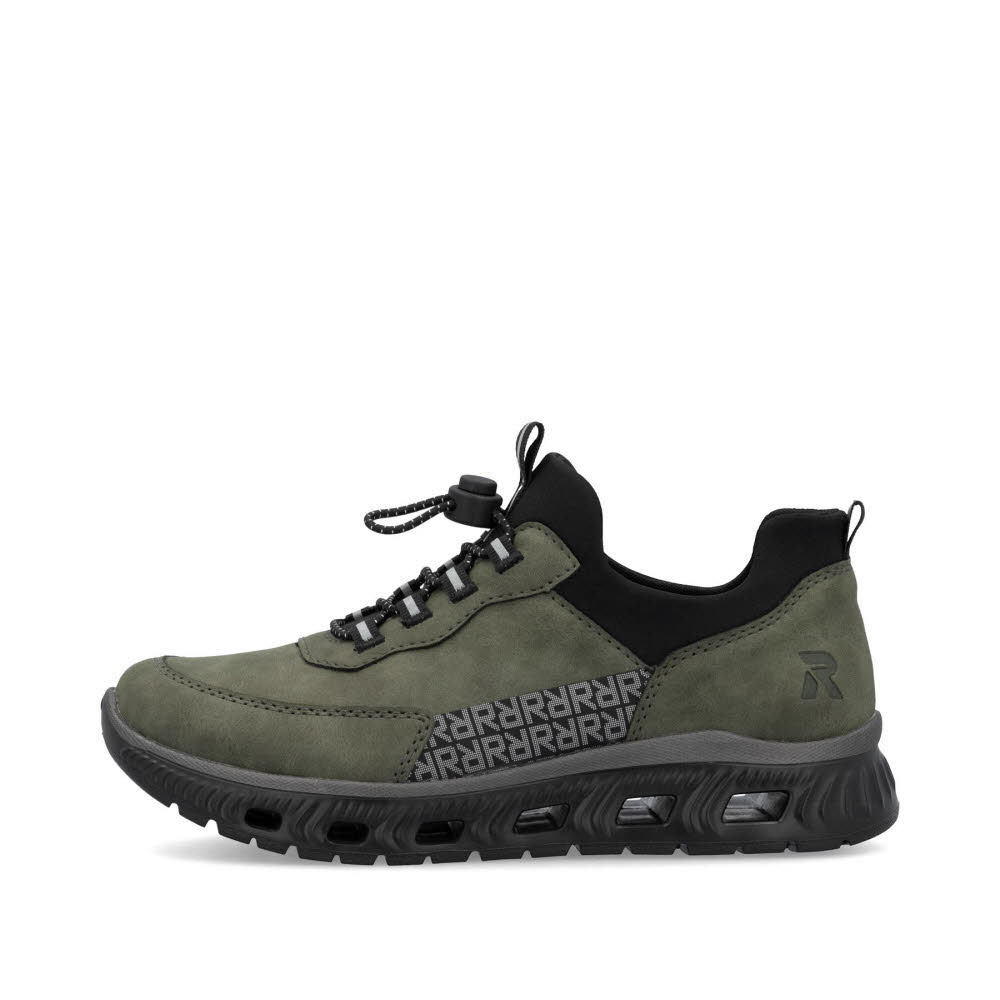 Rieker HWK Damen Halbschuhe Sneaker Low modisch grün