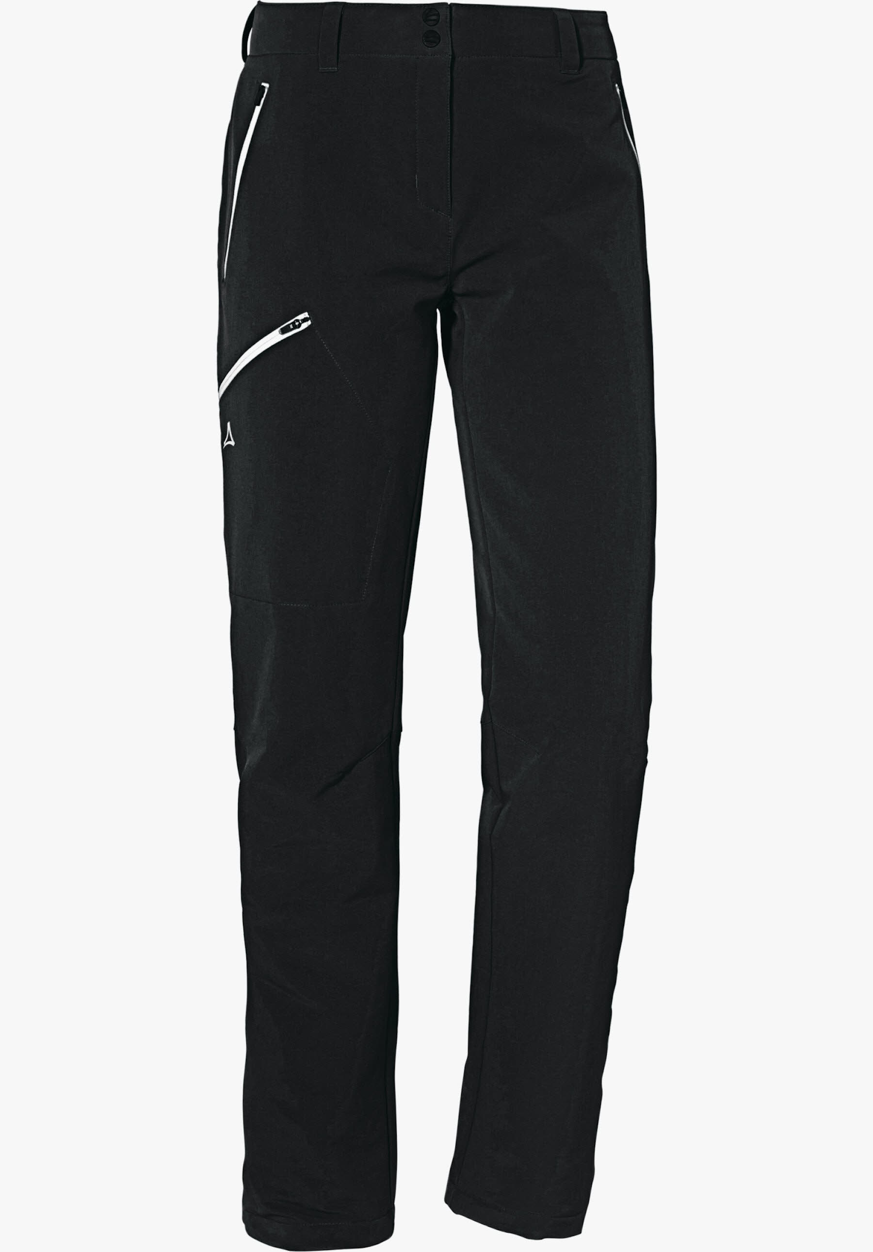 Schöffel Pants Ascona Warm L Trekkinghose gefüttert Wanderhose lange Hose Damen schwarz