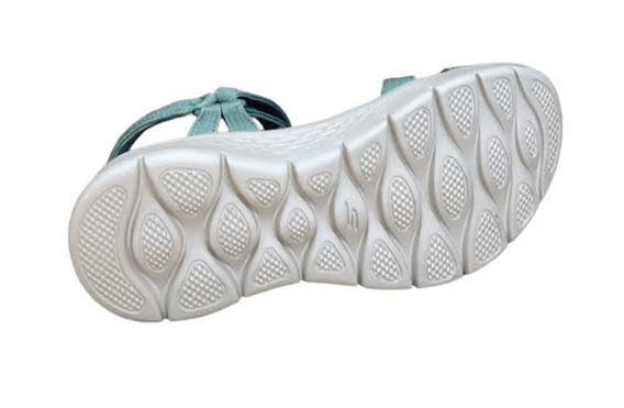 Skechers GO WALK Flex Sandal - Subline Damen Sandalette grün