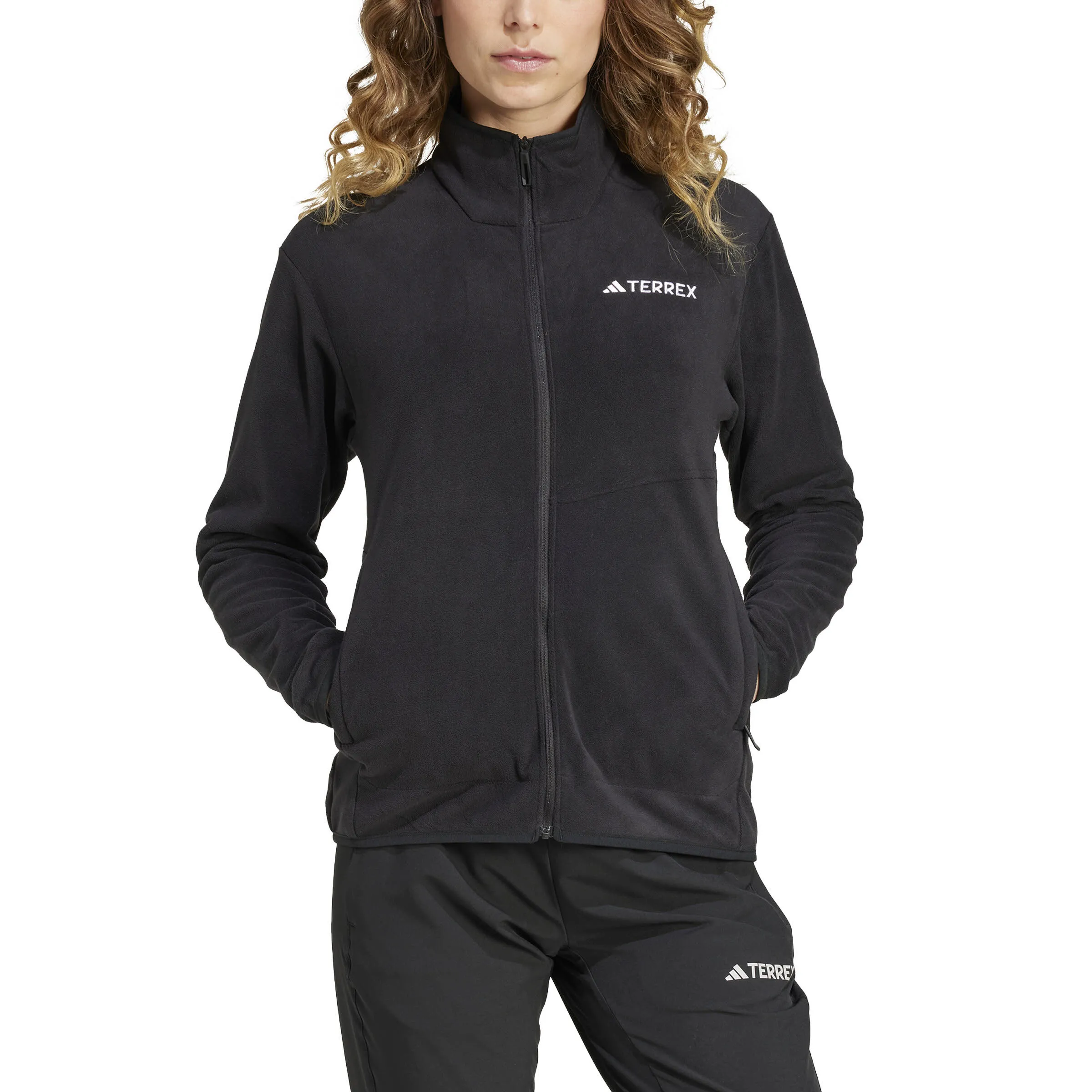 adidas TERREX MULTI Fleecejacke Wanderjacke Damen schwarz