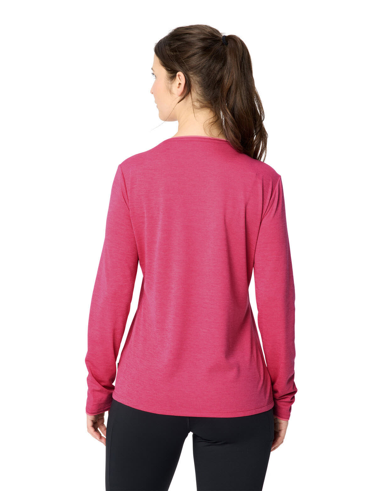 Vaude Essential LS T-Shir Damen Sweatshirt langarm hibiscus pink