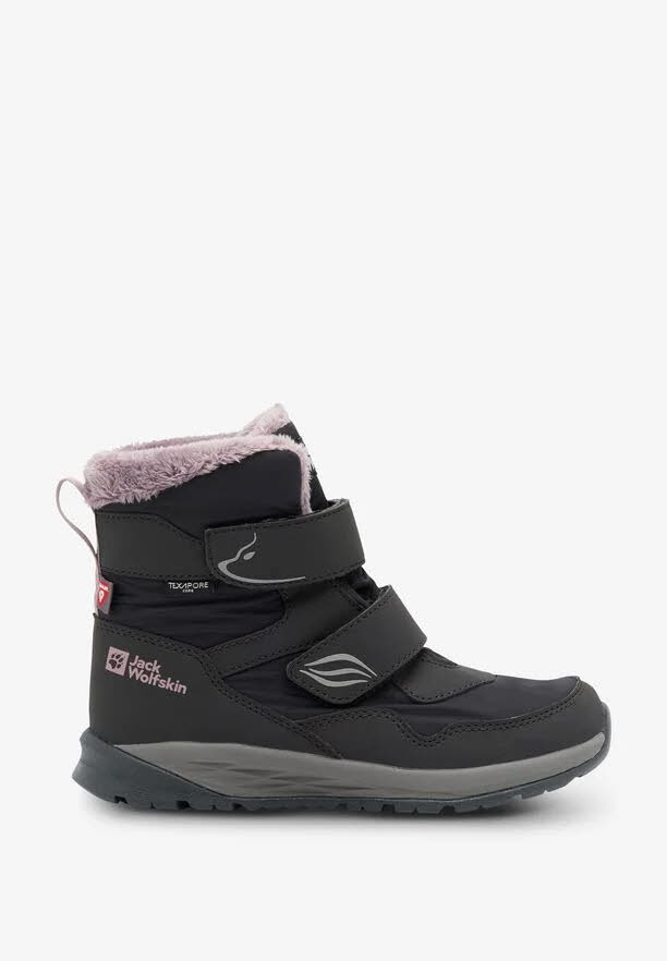 Jack Wolfskin Polar Bear Mid Klettverschluss gefüttert Mädchen grau