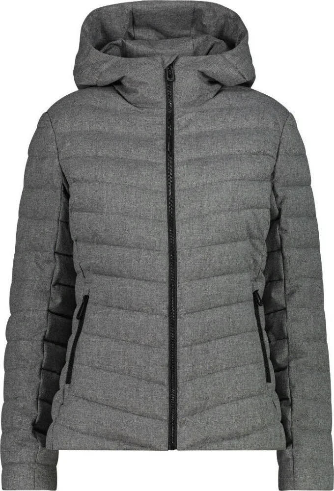 CMP WOMAN JACKET FIX HOOD Damen Daunenjacke grau