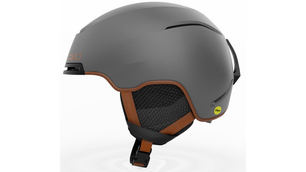 Giro Jackson Mips Unisex Skihelm Snowboardhelm matte metallic coal/tan