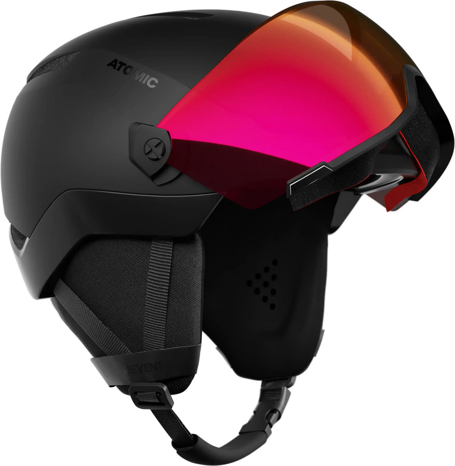 Atomic REVENT VISOR PHOTO Unisex Skihelm Visierhelm schwarz
