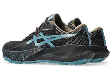 Asics TRABUCO 14 GTX Herren Trailrunning-Schuhe Laufschuhe black/misty pine