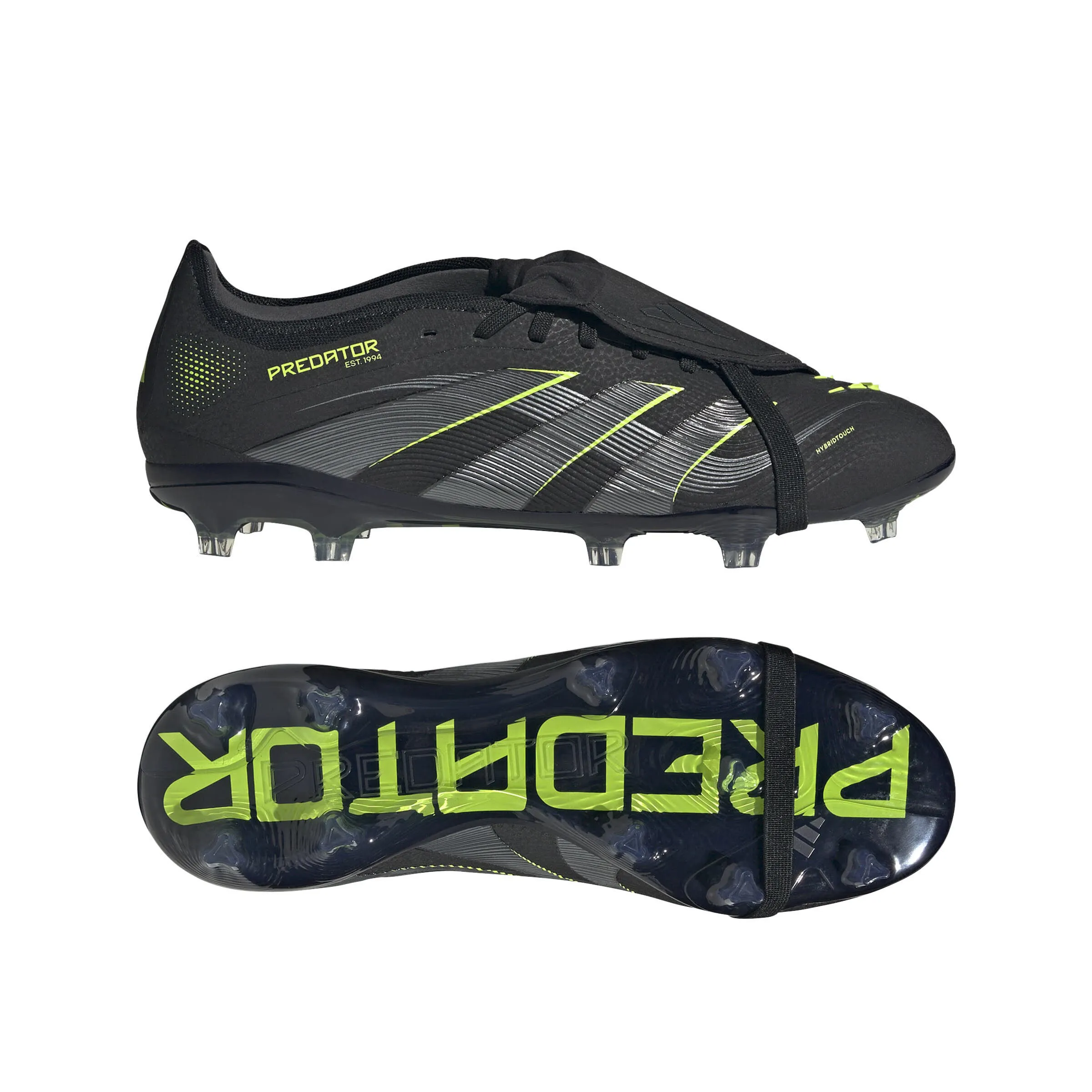 adidas PREDATOR PRO FT FG Unisex Fußballschuhe Stollenschuhe cblack/carbon/luclem