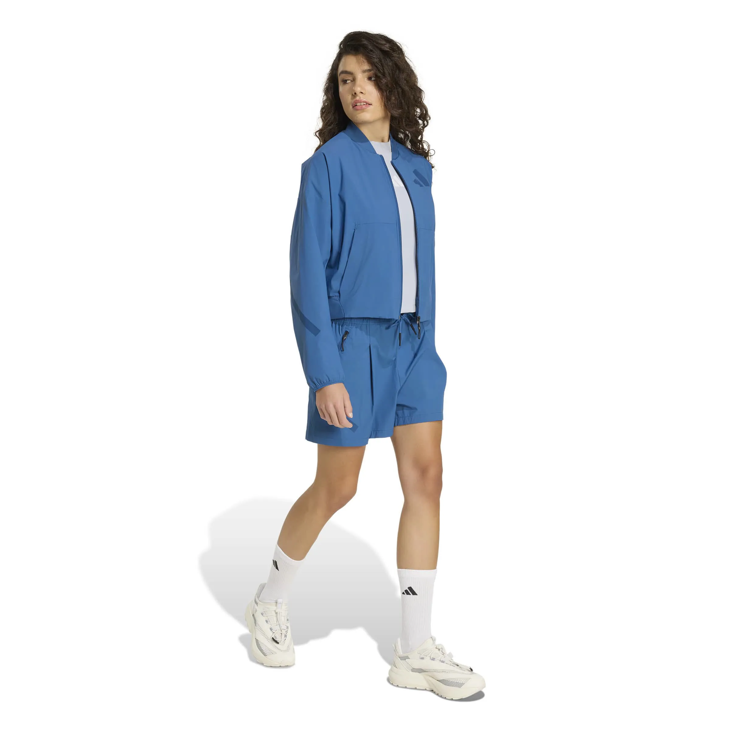 adidas Z.N.E. Woven Bomberjacke Damen blau