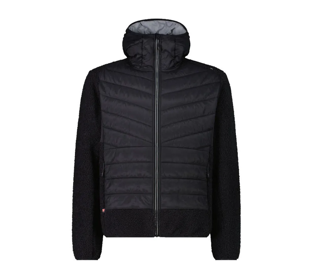 CMP MAN JACKET Hybrid FIX HOOD Herren Hybridjacke schwarz