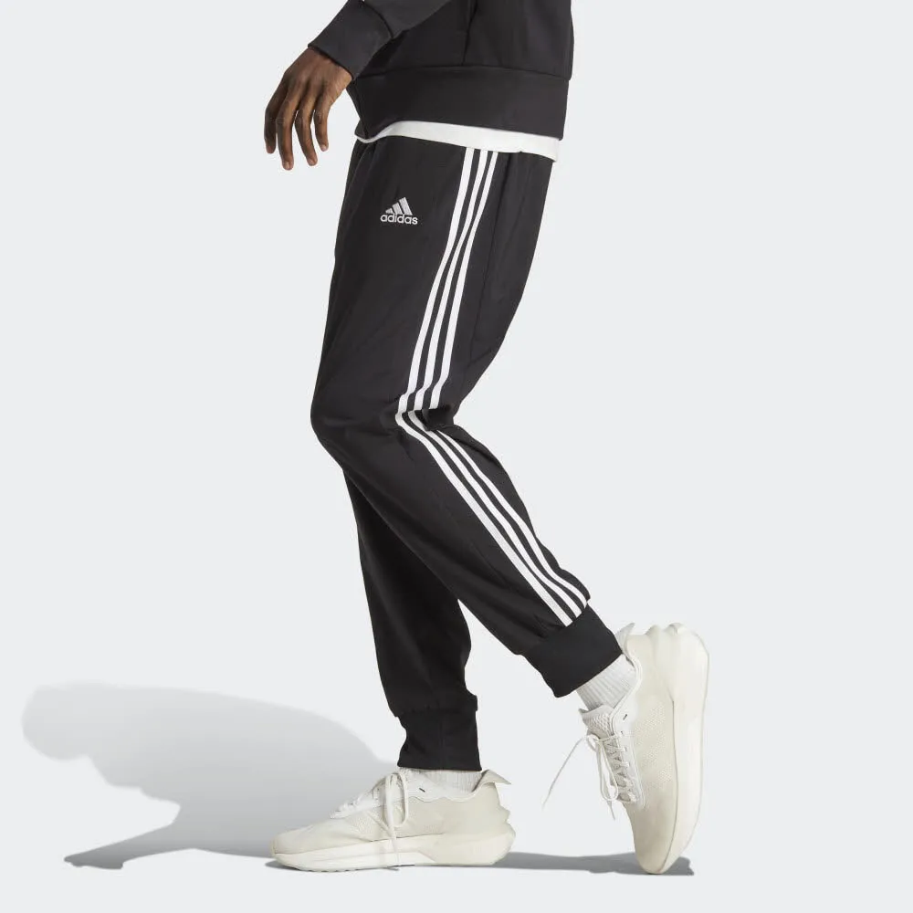 adidas AEROREADY Essentials Tapered Cuff Woven 3-Streifen Herren Jogginghose Sporthose schwarz